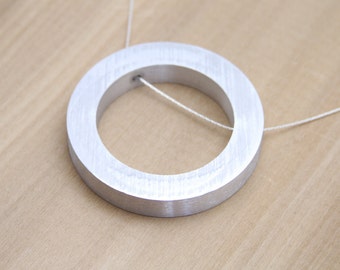 Statement Necklace Minimalist Jewelry Sphere Pendant Material Purity Series I