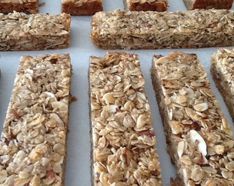 8 Vegan Granola Bars - Gluten Free