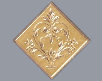 Flourish Gold Foil Envelope Seals (Set of 25) Wedding Stickers