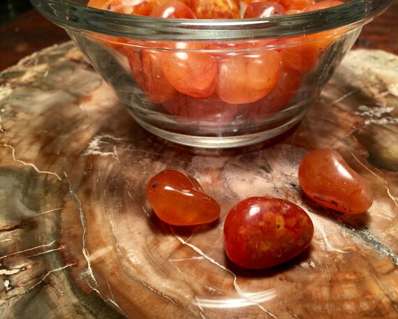 Carnelian Tumbled Stones, Small Polished Carnelian, Sacral Chakra Stone, Tumbled Carnelian, Metaphysical, Chakra Crystals, Crystal Grid
