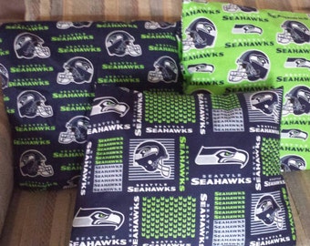Set of 3 18 inch Seattle Seahawks pillows made and ready to ship