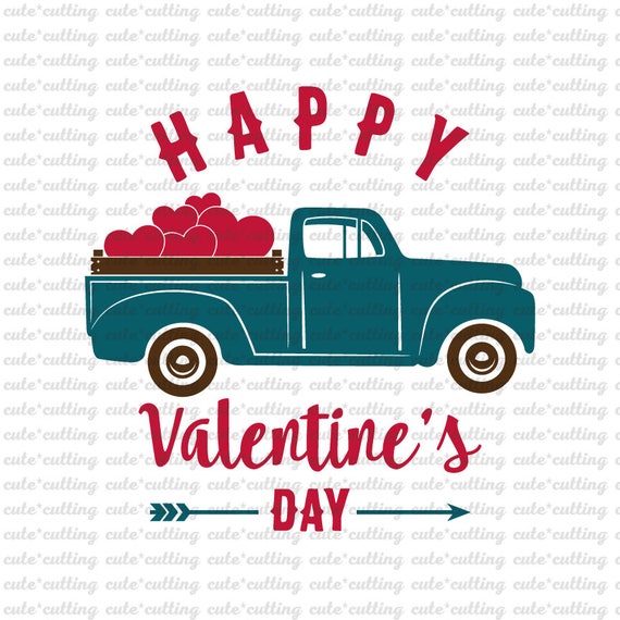 Download Valentines truck svg truck with heart svg Valentines day
