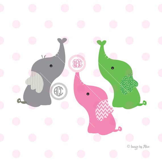 Elephant SVG elephants clipart elephant decal elephant dxf