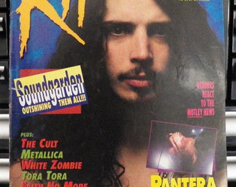 Vintage Soundgarden Vintage Music Collectibles - Chris Cornell 1992 Vintage Grunge Magazine