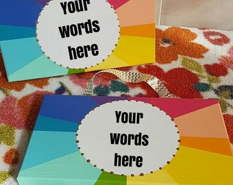 Custom rainbow burst wall hanging
