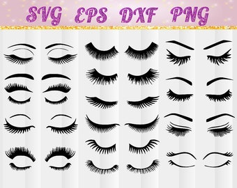Eye lashs,Eye lash svg,eyelashes,eyelashes svg, jpg, pdf, png, dxf, eps, Eye lash bundle, Cricut cut file,cameo, silhouette,makeup eyelashes