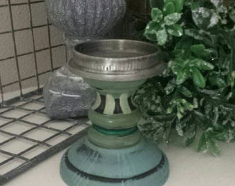 Vintage Hand Painted Candlestick
