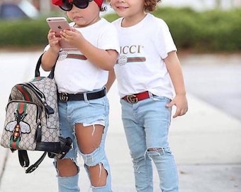 Child size Gucci inspired unisex shirt designer shirt unisex designer shirt Gucci inspired T-shirt GUCCI vintage Gucci shirt