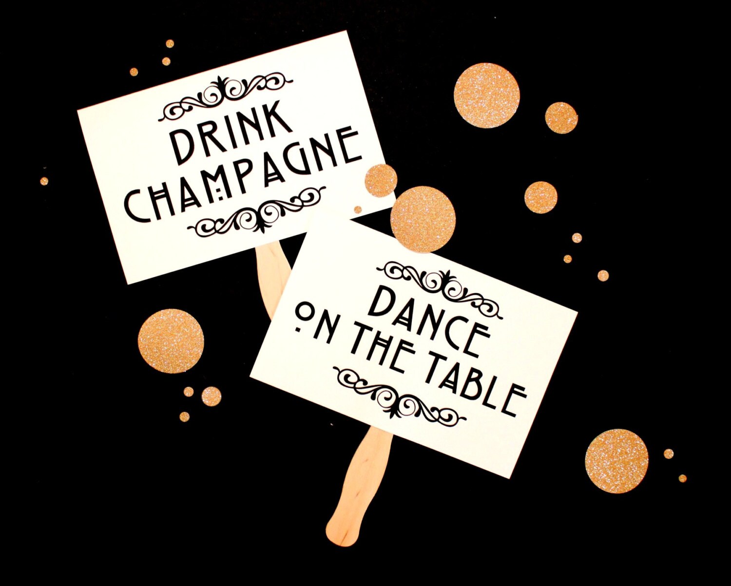 Photobooth Props Photo Booth Prop. Dance. Black Tie. Toast.