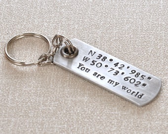 Personalised Dad Keychain, Father's Day Gift, New Dad Keychain for Gift, First Father's Day Gift, Lovely Dad Gift Keychain, Fob Fad Gift