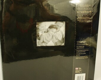 Black 12x12 Scrapbook Picture Center Cover