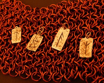 Sterling Silver Rune Pendant