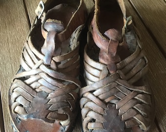 Vintage 70’s huarache leather sandals