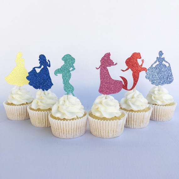 Disney princess cupcake toppers Belle cupcake toppers Snow