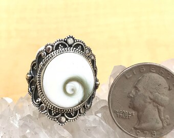 Shiva Eye Ring, Size 9 1/2