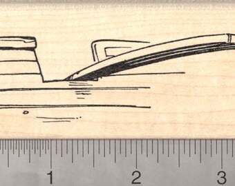 Pirate Punishment Rubber Stamp, Walk The Plank J21315 Wood Mounted
