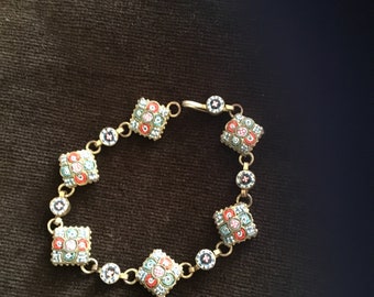 1950’s Italian Micro mosaic bracelet