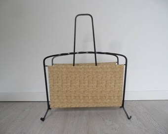 Vintage newspaper rack,magazine holder,rare newspaper stand