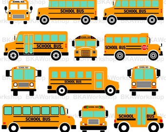 School bus svg - School bus clipart - School bus vector - School bus digital clipart for Design or more, files download eps, png, jpg, svg