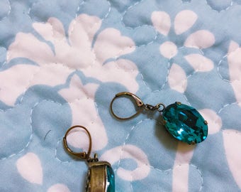 Swarovski Indigo light earrings