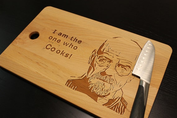 Custom Breaking Bad Bamboo Cutting Board Let's Cook Engraved