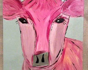 Original Cow Painting