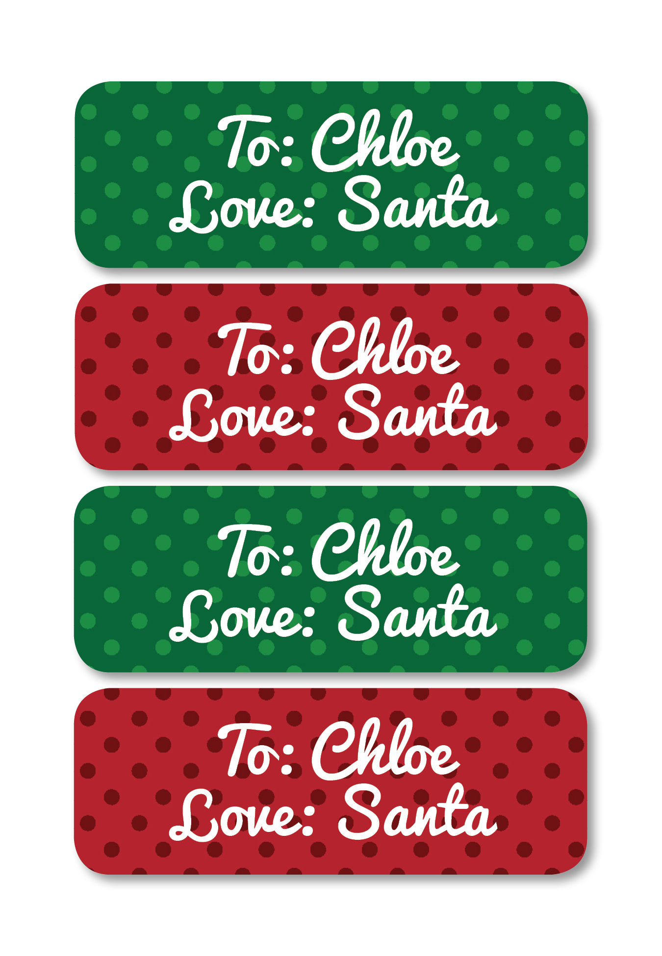 personalized santa labels santa labels for christmas custom christmas tags from santa