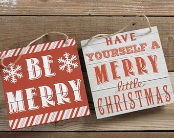 Merry Christmas Sign, Rustic Christmas Sign, Be Merry Sign, Wood Christmas Sign, Raz Christmas Sign