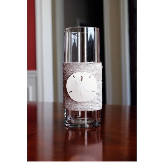 Sand Dollar Glass Vase Decor Object