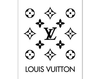 Vuitton logo poster | Etsy