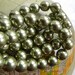 Round Swarovski Pearls, 8mm Light Green Austrian Crystal Pearl Beads, One Strand 50 Pcs., Perfect for Pea Pod Jewelry