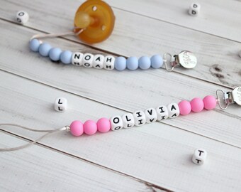 Personalized Silicone Pacifier Clip