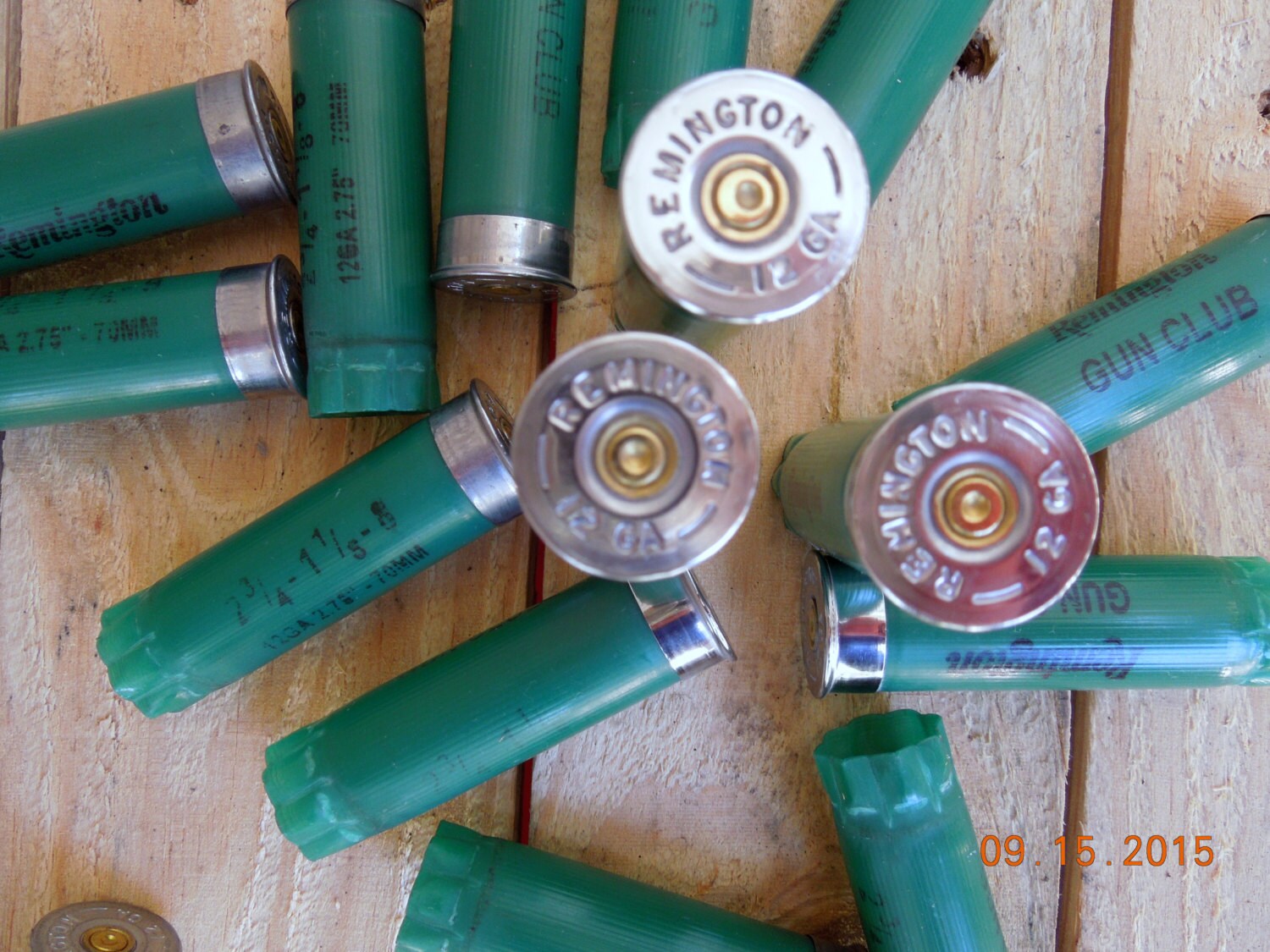 Shotgun shells Remington GREEN 12 gauge once/fired empty