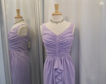 Vintage 1960s 60s Lilac Maxi Dress Sleeveless Dress Party Dress Lilli Diamond 60s Fashion 60s Lavender Dress My Fair Lady Style Size Small
