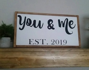 You and me sign | Etsy