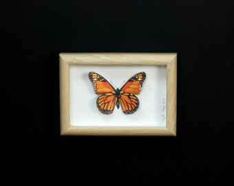 Butterfly painted by the aquarelleet cut