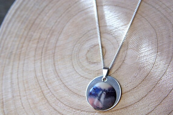 Jasper Porcelain Pendant With 925 Sterling silver chain, Jasper Porcelain Necklace, Jasper Porcelain Gemstone, Jasper Porcelain Jewelry