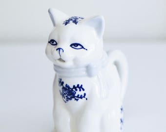Ceramic Cat Creamer , Vintage Cat , Ceramic Cat , Vintage Cat