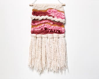 Small Wall Hanging | Weaving | Tapestry | Weave | Wildflower