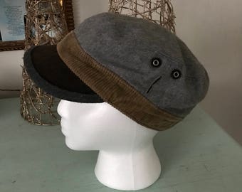 Vintage Grace Hats Newsboy Cap Messenger Hat Black Olive Gray Wool Blend Classic Warm Winter Fashion Cotton Lined Gifts Under 30 Fall Autumn