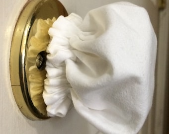 Doorknob Cover 100% white cotton