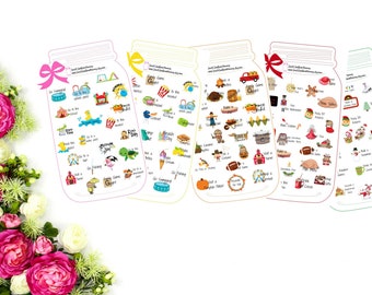 Seasonal Bucket List Stickers