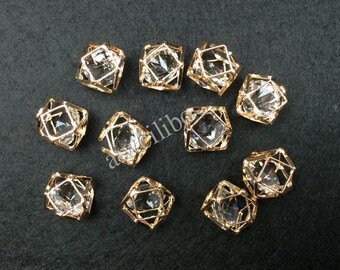 10 pcs Gold-Alloy Charm Pendant DIY Necklace/ Jewelry Making