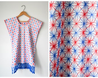 Vintage Mexican embroidered shirt | S/M