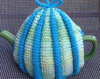 Hand Knitted Pleated Tea Cosy