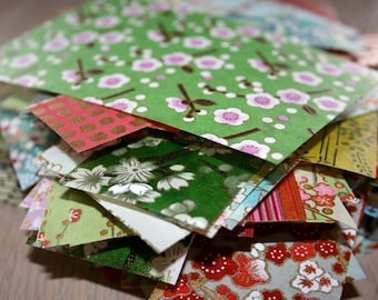 Sumo scrap paper pack - Chiyogami or yuzen paper - assorted