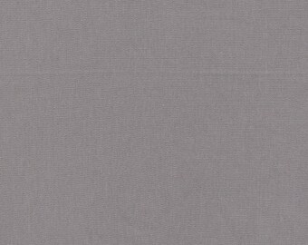 Dark grey organic cotton interlock Jersey
