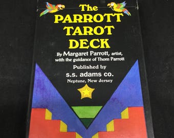 Full Deck Parrott Tarot 82 Card Deck Full Color with Instructions - Margaret Parrott