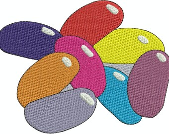 Jelly Beans Machine Embroidery Fill and Applique