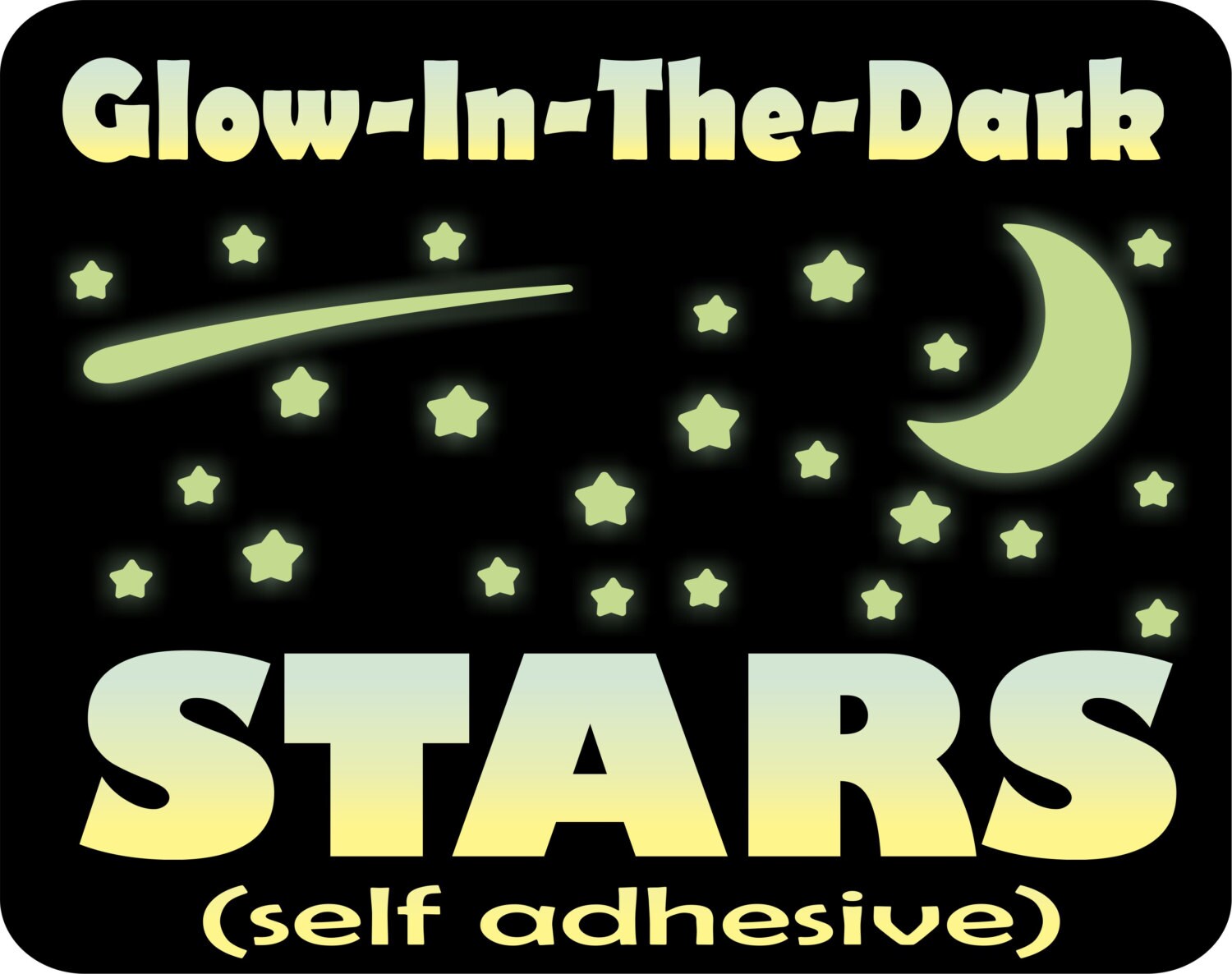 Glow In The Dark Stars Kids Bedroom Decor Nursery Wall Zoom
